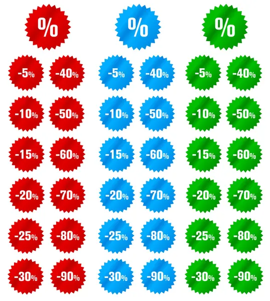 Rabaty naklejki — Zdjęcie stockowe