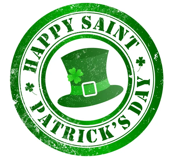 Gelukkig saint patrick's day stempel — Stockfoto