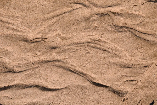 Vista Superior Uma Areia Mar Fundo Textura Vibrações Verão — Fotografia de Stock