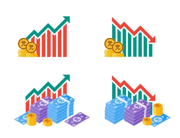 Novas Ilustrações Flutuação Dinheiro Dólar Taiwan — Vetor de Stock