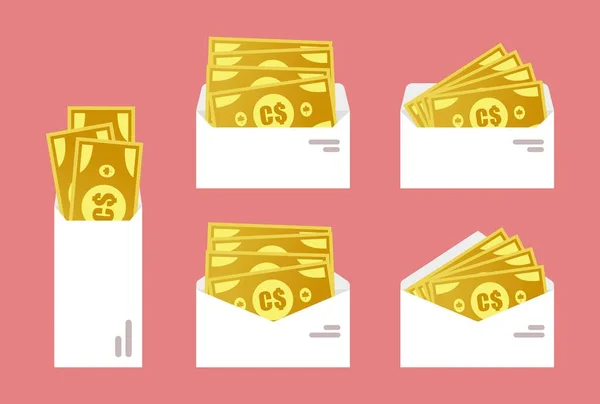 Canadian Dollar Money Envelope — ストックベクタ