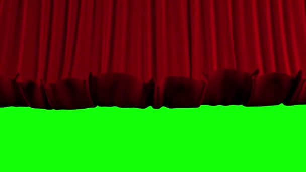 Rideau de théâtre fou tombe rapidement. Clé chromatique 
