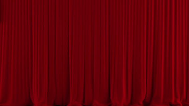Czerwony teatr kurtyna — Wideo stockowe