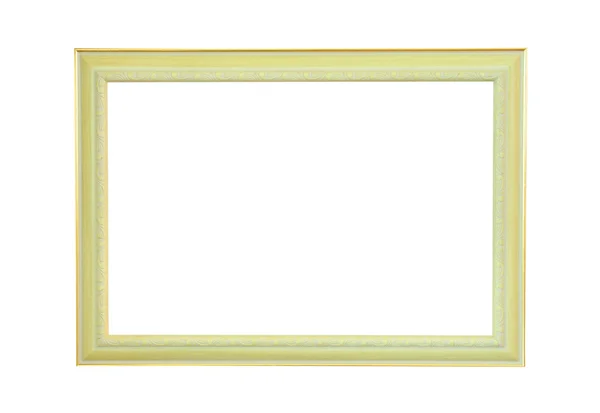 Vintage gold picture frame isolated — Stock Photo, Image