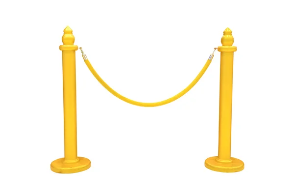 Gouden touw barrière — Stockfoto