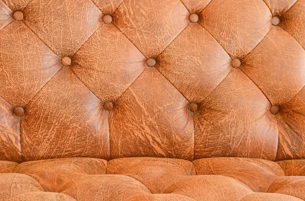 Texture del divano vintage marrone — Foto Stock