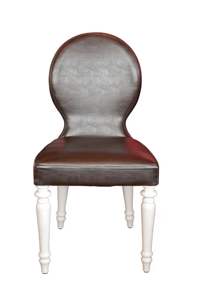 Vintage sandalye üzerinde beyaz izole — Stok fotoğraf