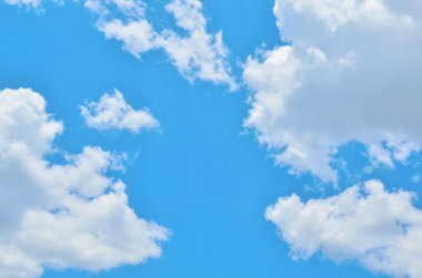 Mavi gökyüzü ile yer