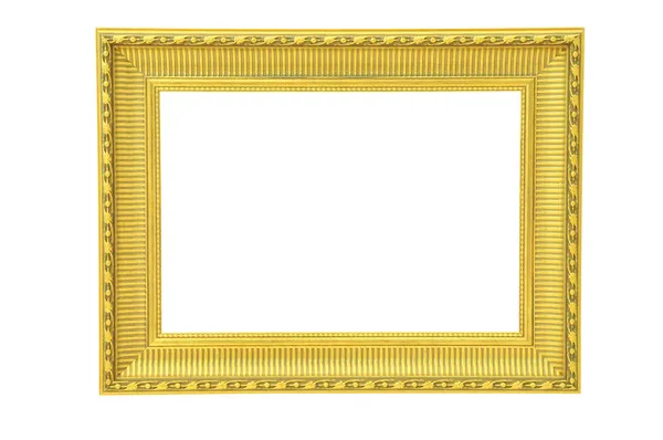 Vintage cornice d'oro isolato — Foto Stock