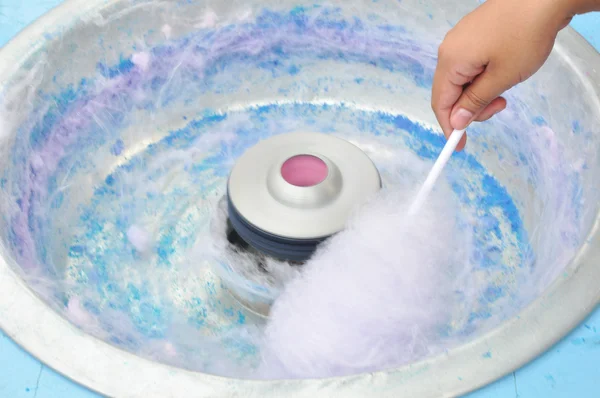 Candyfloss maken — Stockfoto