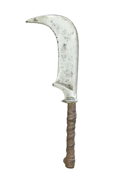 Винтажный меч изолирован на белом — стоковое фото