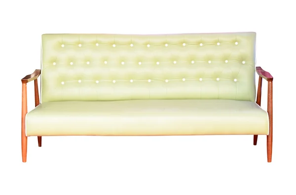 Vintage sofa geïsoleerd op wit — Stockfoto