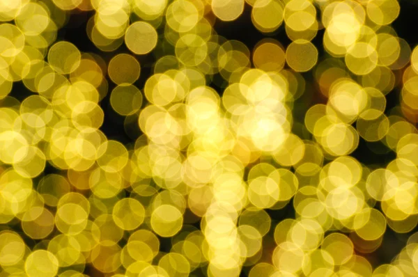 Defocused abstract yellow christmas background — Stock Photo, Image