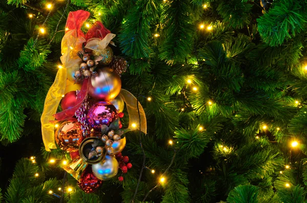 Christmas tree with decoration — Stock Photo, Image