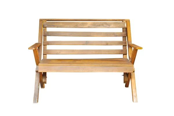 Krzesło drewniane na białym tle — Zdjęcie stockowe