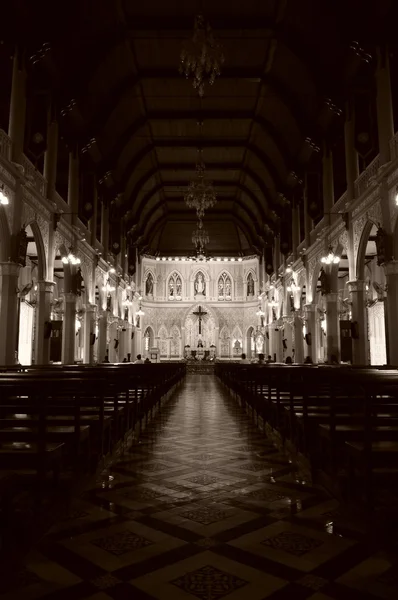 Intérieur intérieur de la cathédrale de la conception immaculée — Photo