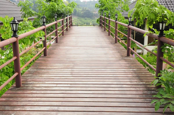 stock image Wood path in the resort