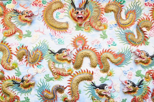 Dragons chinois fond — Photo