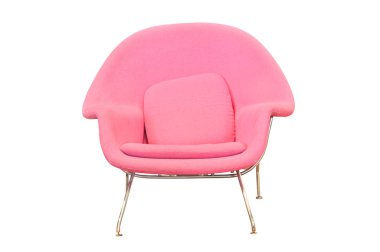 izole şık pembe sandalye