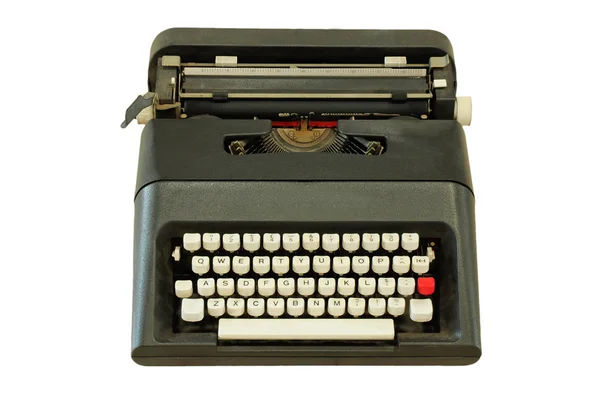 Vintage typewriter isolated on white — Stock Photo, Image
