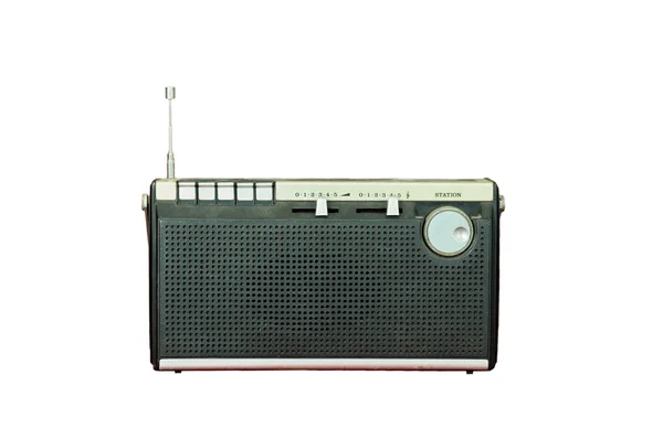 Vintage radio izolované — Stock fotografie