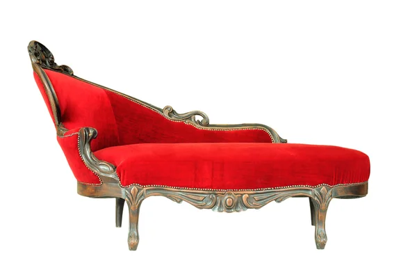 Vintage Sofa isoliert auf weiß — Stockfoto