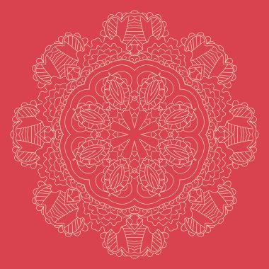 dantel süs çiçek desenli