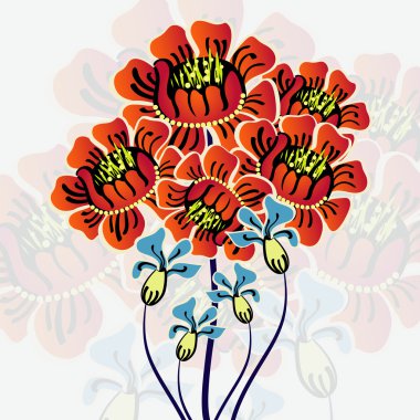 soyut çiçek arka plan