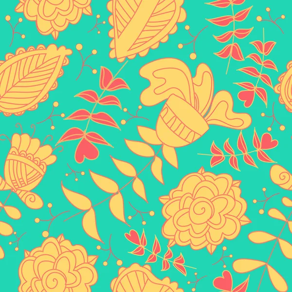 Seamless floral pattern — Stock Vector