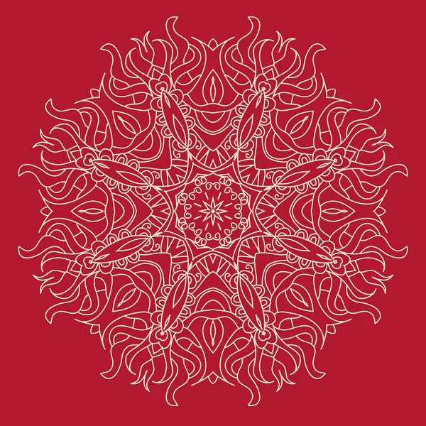 Encaje patrón ornamental floral — Vector de stock