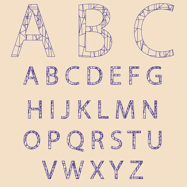 Alphabet-Design — Stockvektor