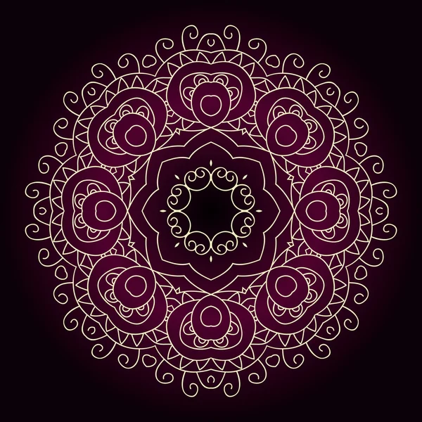 Encaje patrón ornamental floral — Vector de stock