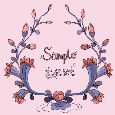 çerçeve metnin nilüferler ile