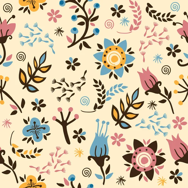 Floral seamless pattern.Gentle background. — Stock Vector