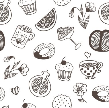 çiçekler ve tatlılar