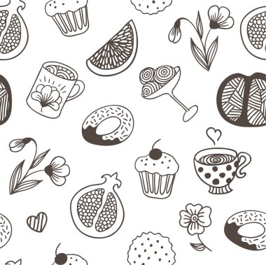 doku çiçek ve tatlılar