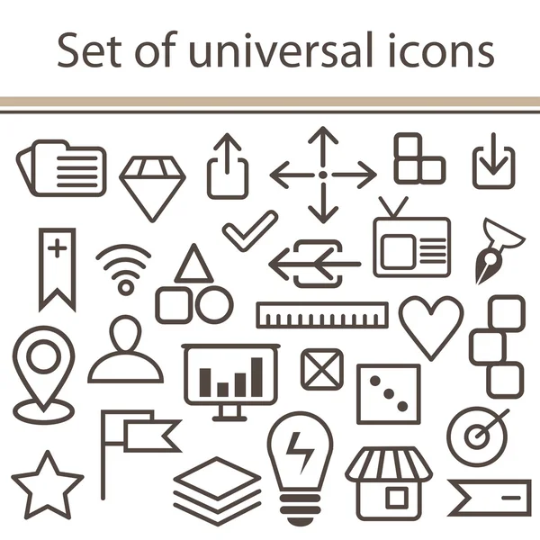 Set of universal icons Vector Graphics