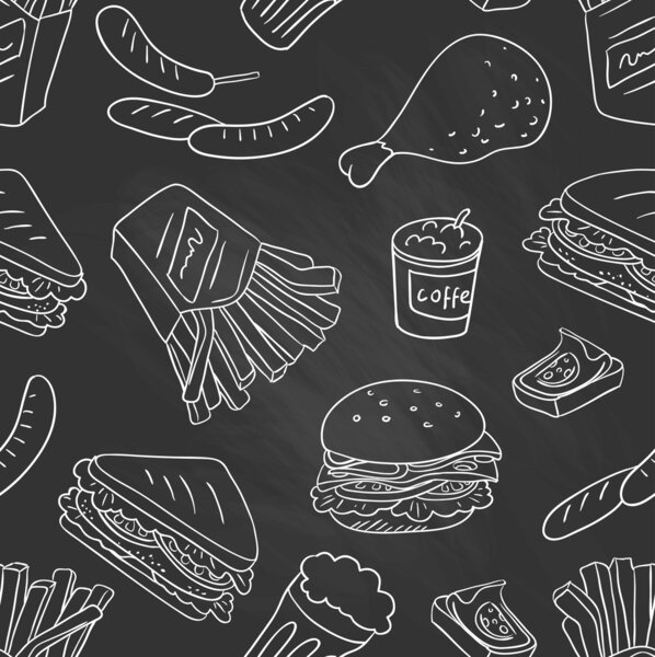 Chalkboard - Fastfood delicious