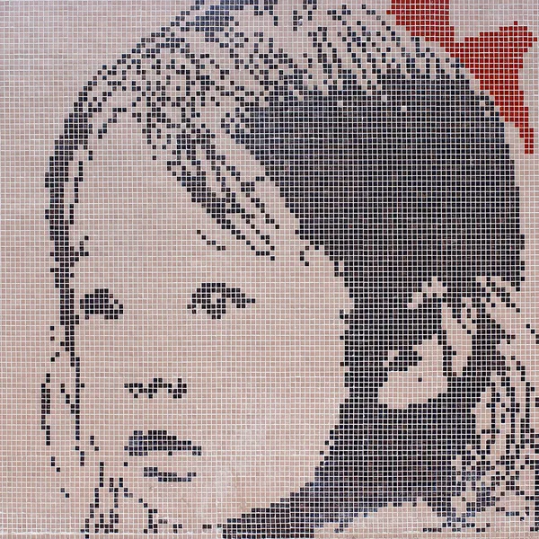 Mosaic image of a Girl — Stock Photo, Image