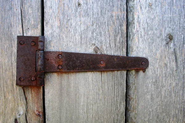 Rusty door hinge — Stock Photo, Image