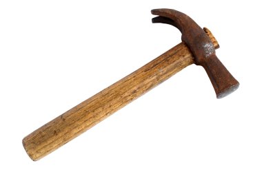 eski çekici üzerinde beyaz izole