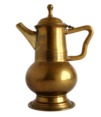 eski pirinç kahve kap