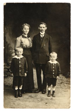 Vintage Fotoğraf aile