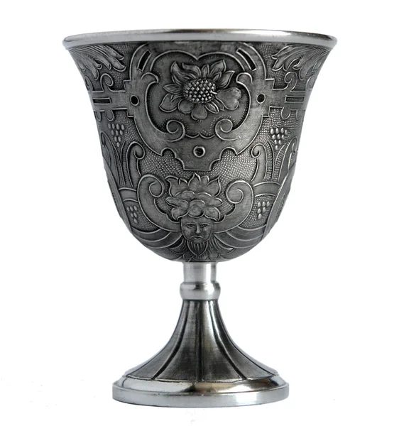 Pewter wine cup — Stock Photo, Image