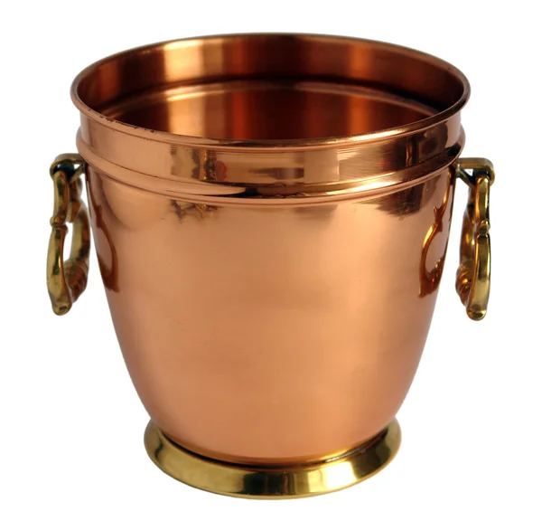 Cubo de cobre viejo para champán —  Fotos de Stock