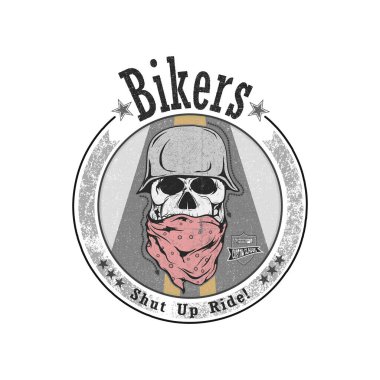 Motosikletli kafatası. 