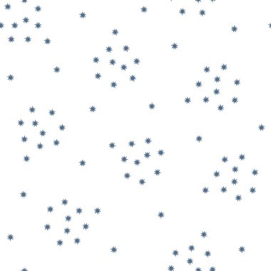 Güzel bebek partisi, yıldızlı gökyüzü, kusursuz desenli vektör çizimi, rastgele düzensiz el çizimi yıldızlar, tatlı rüyalar çocuklar, tekstil için basit bir görüntü, hediye kağıdı.