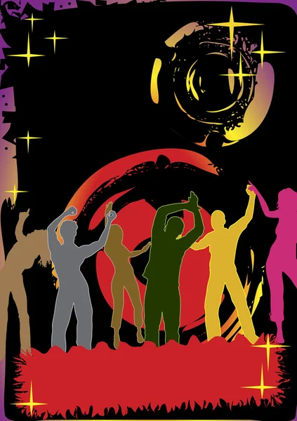 Танцювальний клуб плакат — стоковий вектор