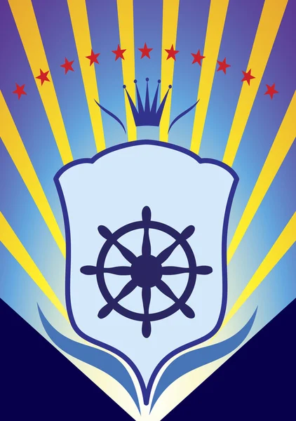 Эмблема яхт-клуба — стоковый вектор