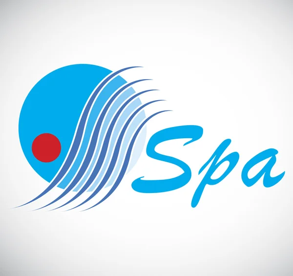 Spa hotel logosu — Stok Vektör